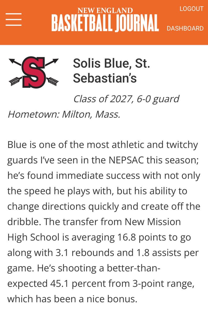 Our guy Solis Blue ‘27!