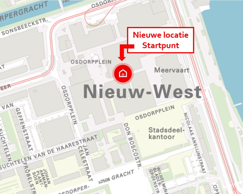 📦 🚛  Startpunt Nieuw-West gaat verhuizen. Vanaf 3 maart verwelkomen we je graag op onze nieuwe (tijdelijke) locatie: Osdorpplein 7️⃣4️⃣4️⃣ (het voormalige EKO Plaza). 
✉️ Tussen 24 en 28 februari is het Startpunt per mail bereikbaar: startpunt.sdnw@amsterdam.nl