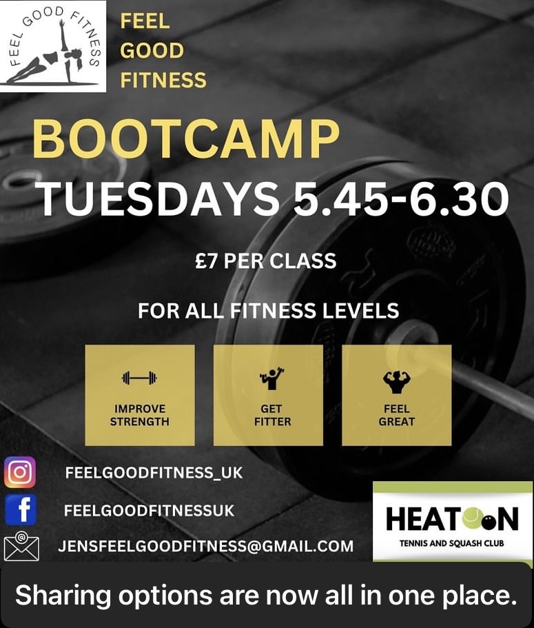 HeatonTennisSC's tweet photo. Jenny's BOOTCAMP!
FOR ALL💪 https://t.co/oPM06lxfFx