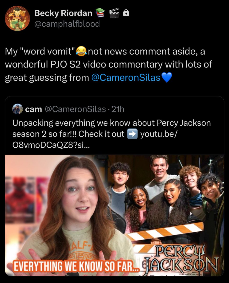 CameronSilas's tweet photo. Me when I forget people involved in the show can see my stuff…….. Becky if you’re reading this I love u 😭🤚🏼 https://t.co/imN2foysFM