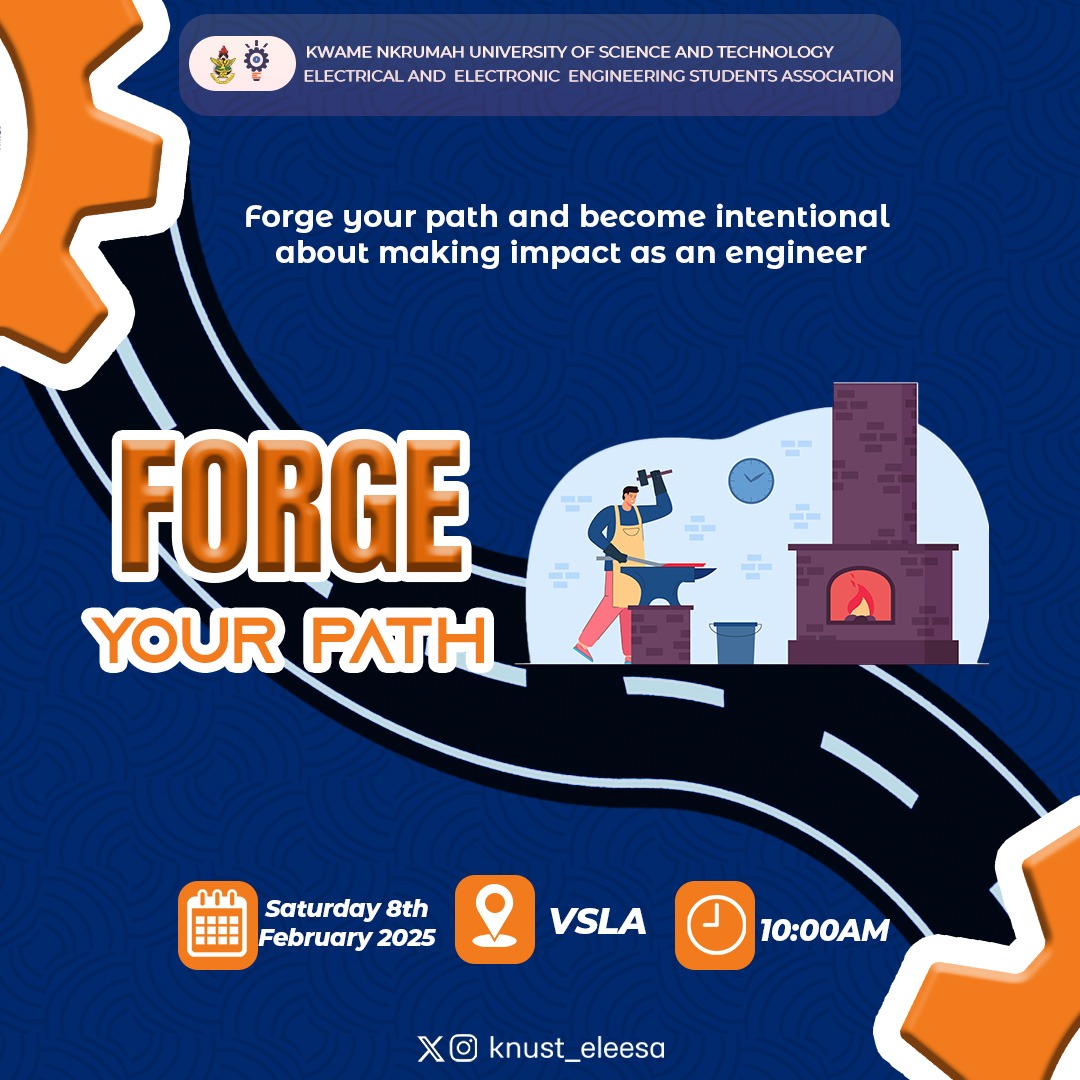 knust_eleesa's tweet image. 🔊

🔗Be intentional today and 
tap on the link below to register 👇🏽
docs.google.com/forms/d/e/1FAI…

Follow who know road!
#ForgeYourPath
#EngineeringDreams
#IntentionalChoices

©️ ELEESA EXECUTIVES 24/ 25