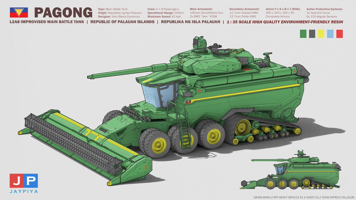 BREAKING:  Leaked images of John Deere's new combine for Ukraine.

With the shut down of USAID, the project will probably be cancelled.