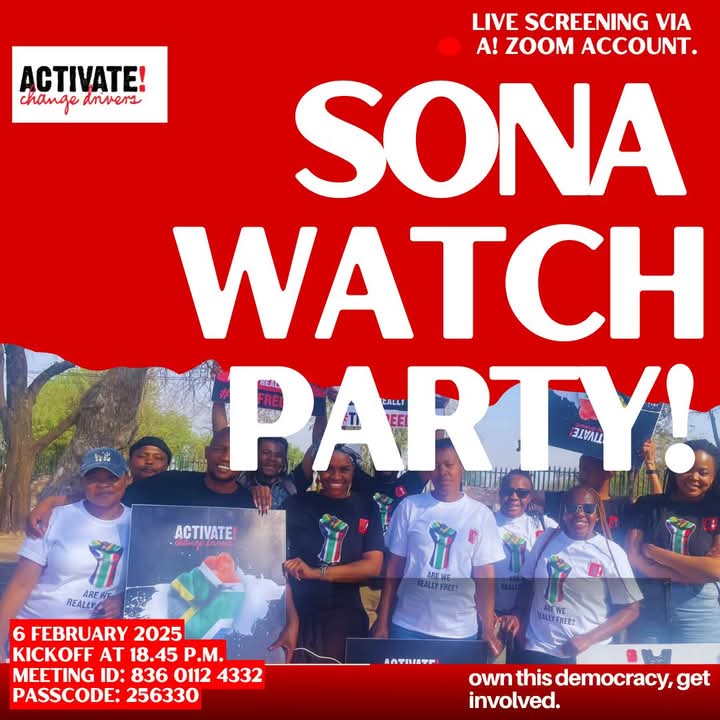ActivateZA's tweet photo. Activators are getting ready to get on the live screening of the watch party, some of the burning issues that they hope the President addresses includes youth unemployment, the increasing crime rate amongst others. Join in the conversation 
#SONA2025 https://t.co/sOLDumOiGO