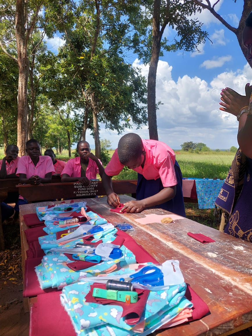 Girls who lack access to sanitary pads are more likely to drop out of school &amp; hence be at risk of child marriage.ACT Uganda provides skills for making low-cost sanitary pads to increase their attendance &amp; retention in school. #Empowered #Educated #Equal.<a href="/GirlsFirstFund/">Girls First Fund</a>