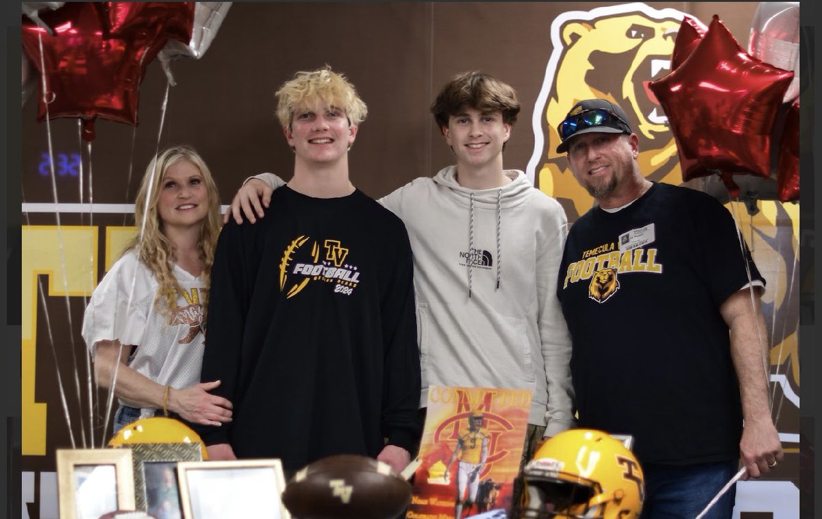 Grateful for the supportive gathering on National Signing Day with my family coaches and a few friends. Excited that my new home at <a href="/CMUMavsFootball/">Colorado Mesa Football</a> cares about me like my TVHS family does. 

⭐️Team Captain 
⭐️Loyal 4 Year Bear at TVHS
⭐️Dual Sport Athlete 
⭐️Academic Excellence
