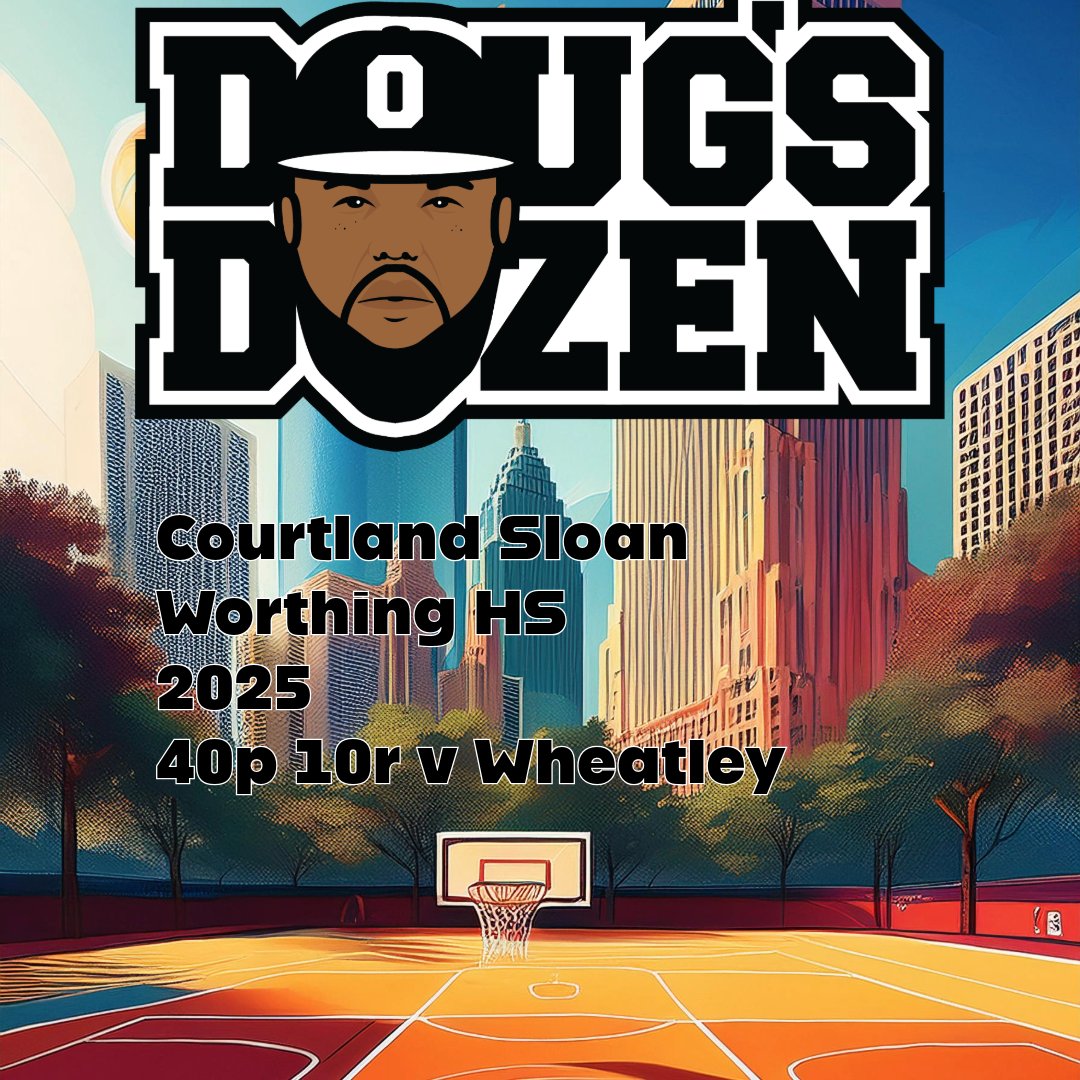 #DougsDozen
Jan. 27-Feb. 1

Courtland Sloan <a href="/courtland_sloan/">Courtland Sloan</a> 
Worthing HS '25