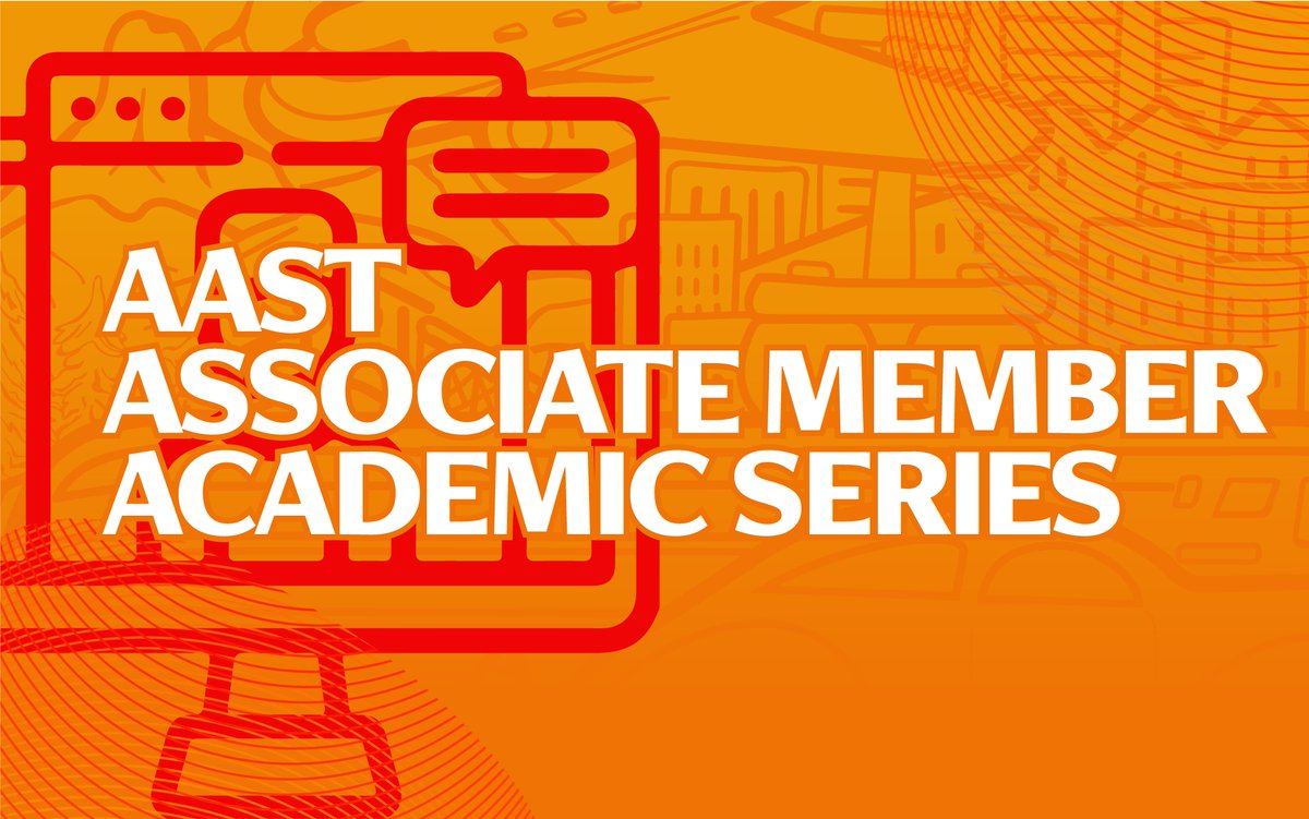 The AAST AM Academic series showcases our members’ fantastic and diverse work. Apply to here to get your work out there! 

aast.org/associate-memb…