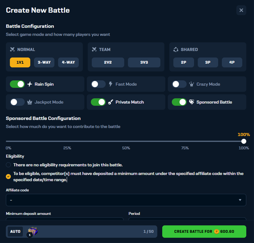 💰600 COINS RAINGG FREE BATTLE GIVEAWAY (1winner)

☑️RT+tag 1 raingg enjoyer to win $50, win $100 if you tag someone that wins
✅MAKE ANY DEPOSIT USING CODE "GK68" on rain
💰ROLLS VIA WHEELOFNAMES IN 3 DAYS!

💎CHECKOUT MY 35K COINS LB ENDING IN 3 DAYS! gk68.gg/rain