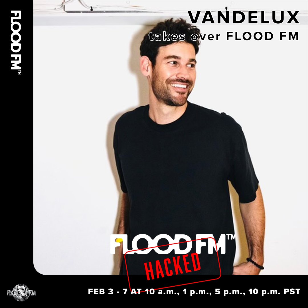 aaron axelsen 🪩 (@aaronaxelsen) on Twitter photo Happy Friday!
One of my absolute fave SF electronic producers, VANDELUX, took over <a href="/FLOODFM/">FLOOD FM</a> this week
Today is your last chance to catch his excellent guest radio show HACKED airing @ 10am, 1pm, 5pm, 10pm PT
Powered by <a href="/floodmagazine/">FLOOD Magazine</a> <a href="/MomAndPopMusic/">Mom+Pop Music</a> <a href="/apeconcerts/">Another Planet Entertainment</a> <a href="/Vandeluxmusic/">Vandelux</a> Happy Friday!
One of my absolute fave SF electronic producers, VANDELUX, took over <a href="/FLOODFM/">FLOOD FM</a> this week
Today is your last chance to catch his excellent guest radio show HACKED airing @ 10am, 1pm, 5pm, 10pm PT
Powered by <a href="/floodmagazine/">FLOOD Magazine</a> <a href="/MomAndPopMusic/">Mom+Pop Music</a> <a href="/apeconcerts/">Another Planet Entertainment</a> <a href="/Vandeluxmusic/">Vandelux</a>