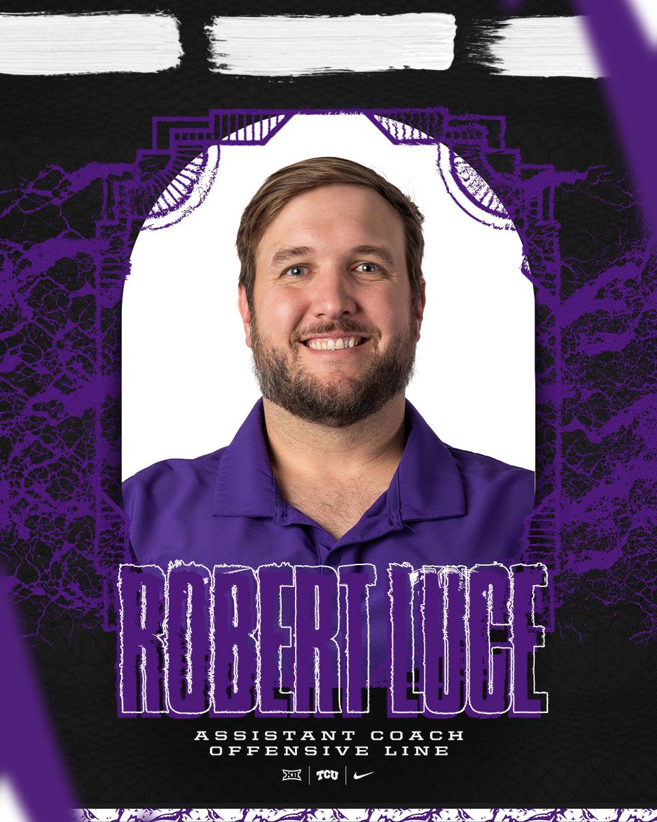 ✍️ OFFICIAL

Randy Clements &amp; Robert Luce join TCU Football as Assistant Coaches for the Offensive Line. 

#GoFrogs | #BleedPurple