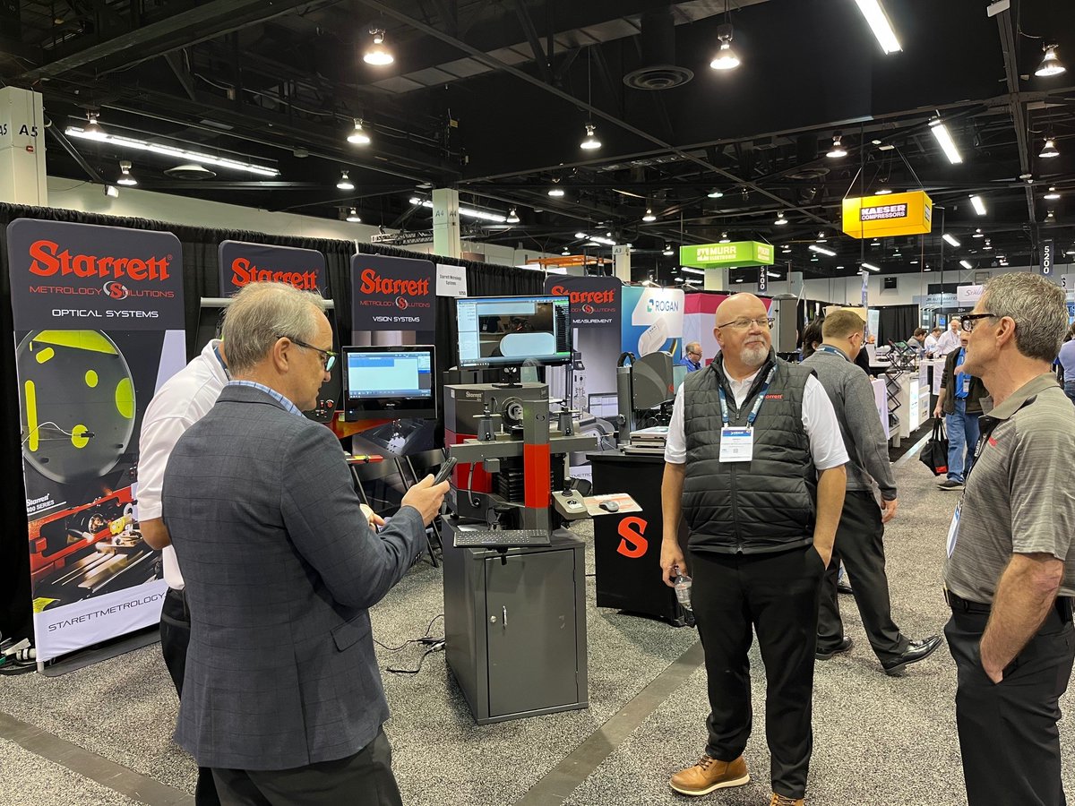 StarrettSystems's tweet photo. Stop by our booth at MD&amp;M West 2025 to see the NEW AVR400 as well as our latest technology in Optical and Digital Comparators, Vision Systems, and Force Measurement.

Both#5255

#MDM2025 #Metrology #Inspection #QualtiyControl https://t.co/VYMzwDGeSP