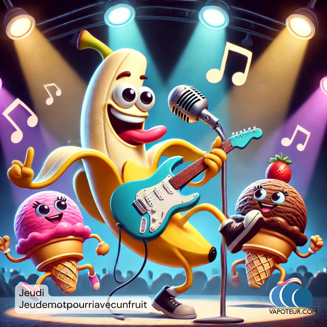 VapoteurC's tweet photo. C'est #Jeudi ! Et jeudi, c'est #jeudemotpourri avec un fruit.
Indice chez vous : un dessert

#vapoteur #vapeshop #fruits #vape #eliquidefruite #juice #vapejuice #eliquides #vapecommunity #jeudemotpourri #jeudemot https://t.co/5LgDB4goC1
