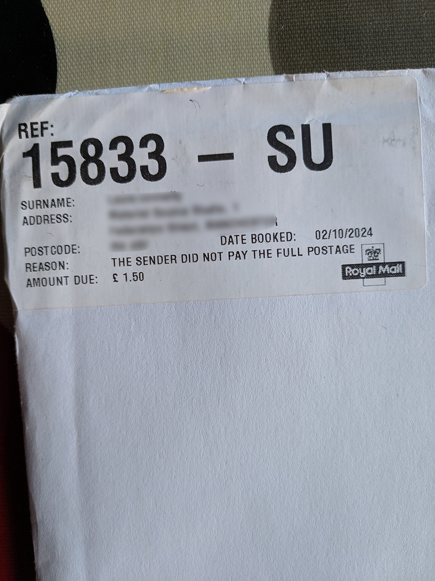 WeMakeMags's tweet photo. @RoyalMailHelp Can you tell me why this was returned to me? I put a large letter stamp on which covers a package of this size and weight. So why say that I have underpaid?  Not surprisingly the addressee never collected. So what do I do now? https://t.co/P2K7j6nm0i