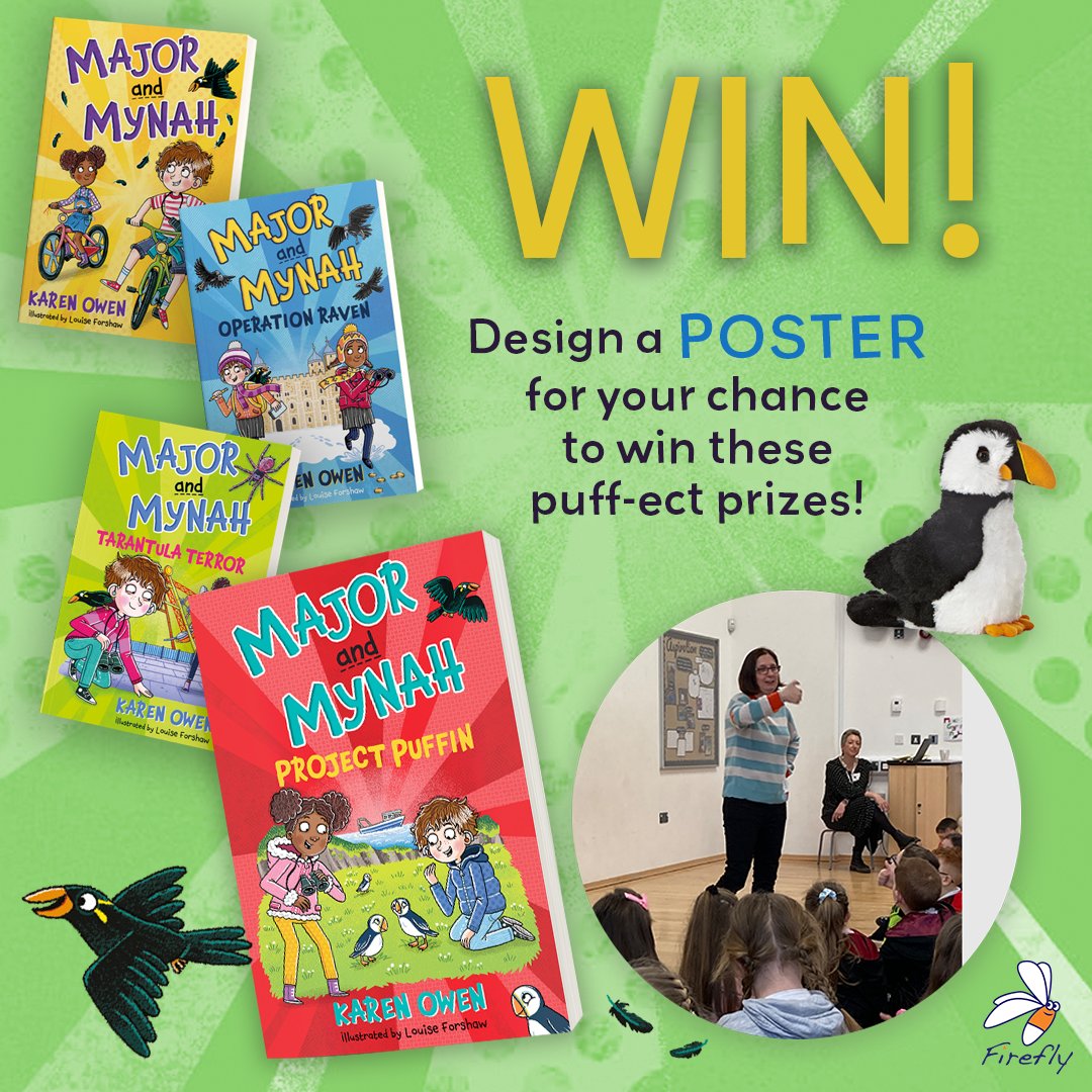 Firefly Press (@fireflypress) on Twitter photo Can you design an eye-catching poster to help keep our environment free of litter? 🎨
Enter this competition to win some puff-ect prizes 👉️ fireflypress.co.uk/mmpp-poster-co…
And please share far and wide!
🐧📕
<a href="/AuthorKarenOwen/">Karen Owen</a> #MajorandMynah
<a href="/bouncemarketing/">Bounce Sales and Marketing ❤️📗</a> @books_wales Can you design an eye-catching poster to help keep our environment free of litter? 🎨
Enter this competition to win some puff-ect prizes 👉️ fireflypress.co.uk/mmpp-poster-co…
And please share far and wide!
🐧📕
<a href="/AuthorKarenOwen/">Karen Owen</a> #MajorandMynah
<a href="/bouncemarketing/">Bounce Sales and Marketing ❤️📗</a> @books_wales