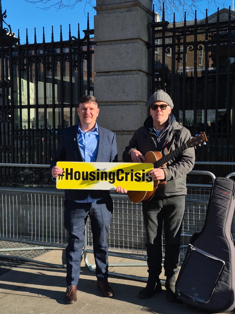 Great to be joined by <a href="/MarkWardSF/">Mark Ward T.D.</a> today for week 142 outside the Dáil. 

Everyone Should Have A Home