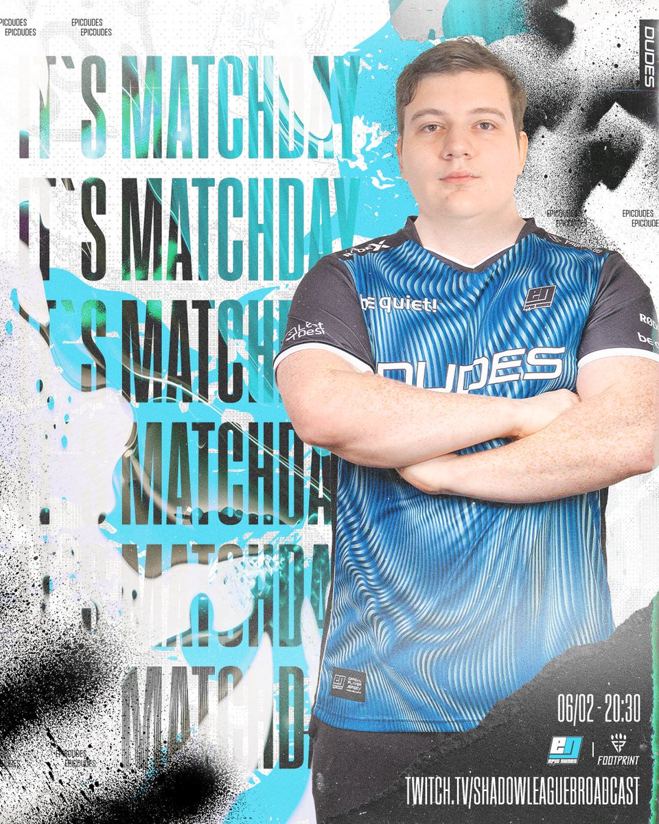 Matchday der LoL-DUDES 🔥

🆚 <a href="/Footprint_TV/">Footprint Gaming e.V.</a> 
⏰20:30 CET
📺 twitch.tv/shadowleaguebr…

#GODUDES #WELIVEGAMING