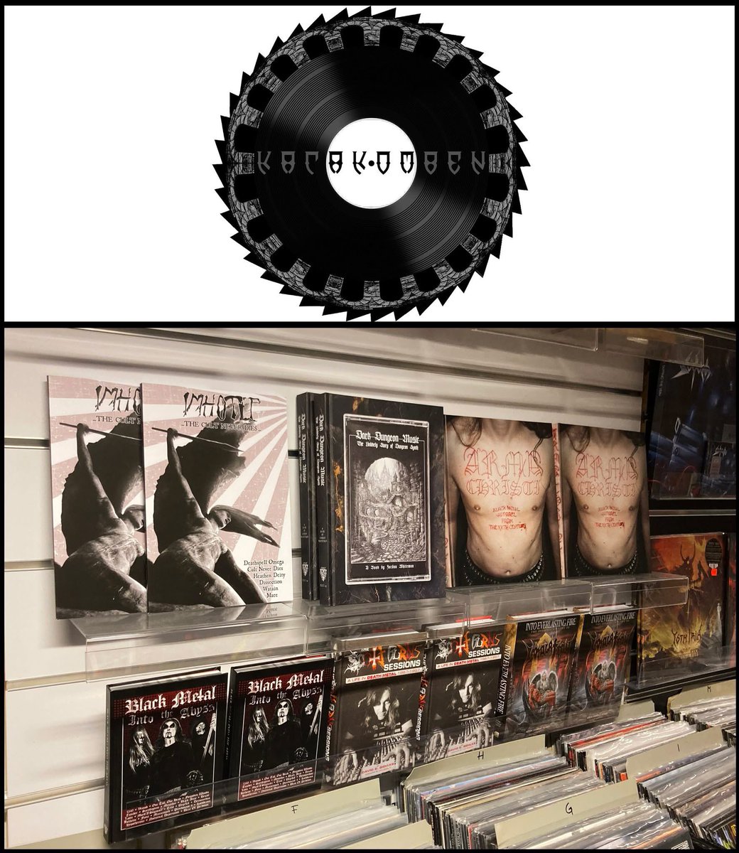 This week's metal store shout out, this time to our friends at Katakomben, located bang in the centre of Norway's capital city, Oslo. 

A selection of Cult Never Dies books (and music) can be obtained from this northern metal hub, along with a wide range of vinyl, CDs and more.
