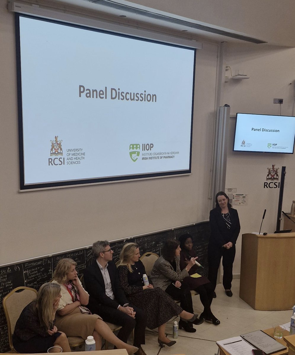 Ending the "Next Generation Pharmacy" session with a Panel Discussion with all our fantastic panellists!

Thank you so much to our speakers &amp; attendees for joining us today!
 <a href="/RCSI_Irl/">RCSI</a> #CharterWeek #nextgenpharmacy