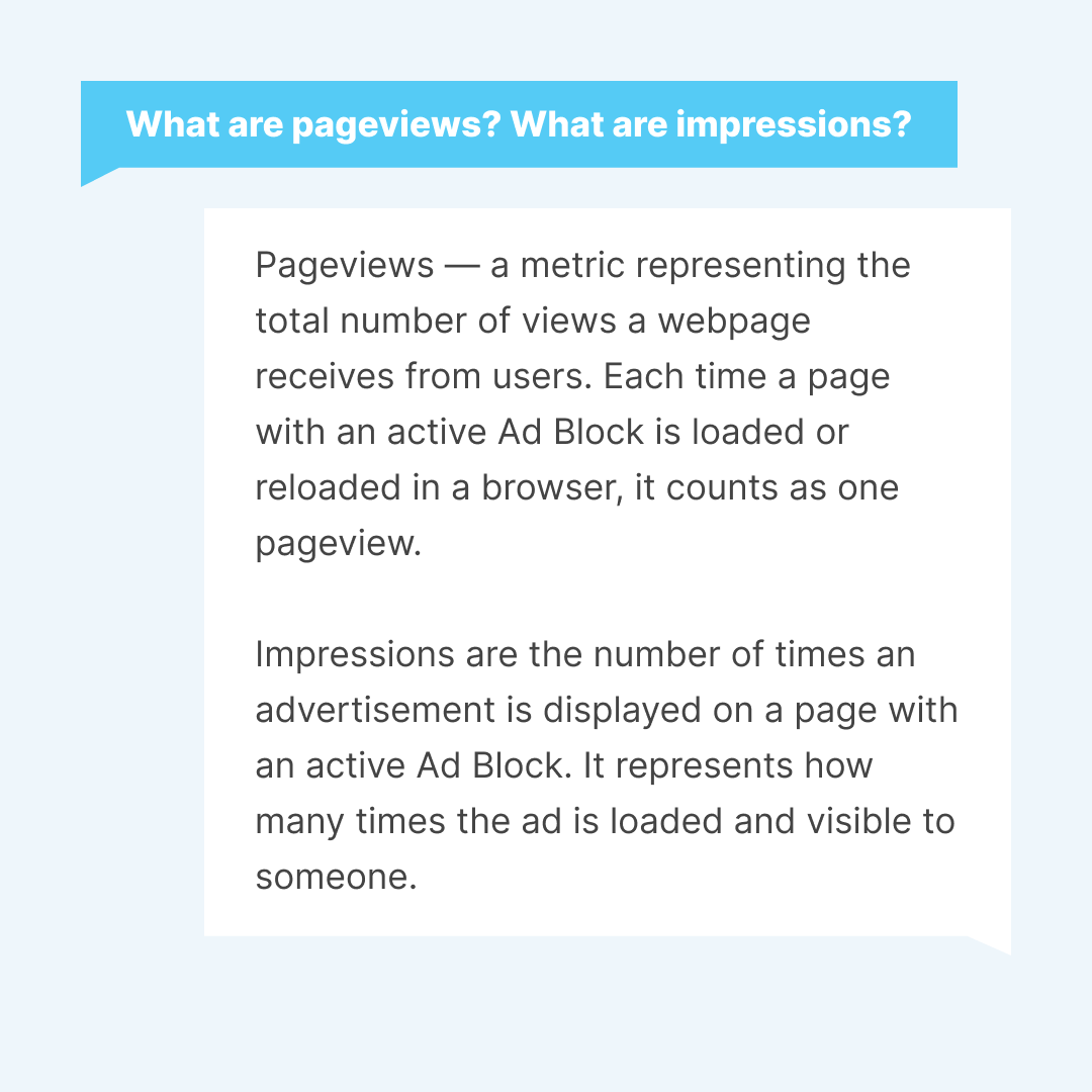 bitmedia_io's tweet photo. 💬 #Bitmedia: Questions & Answers

Got questions? We’ve got the answers 🔍

Swipe through to learn:
🔵 Iframe & website builder compatibility
🔵 Pageviews vs. impressions explained
🔵 How to add your app to the Bitmedia network

#CryptoAdvertising #CryptoAdNetwork #AdvertisingNetwork
