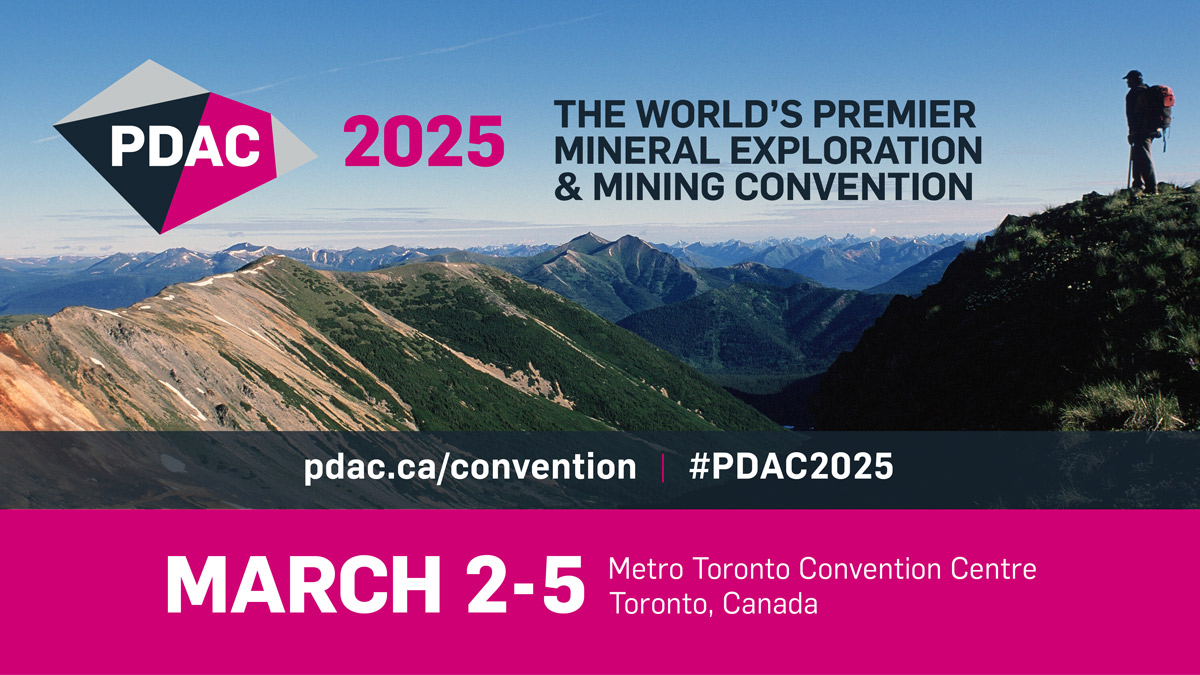 MiningWeekly's tweet image. The world’s #MineralExploration and #Mining industry is coming to you March 2-5 for #PDAC2025, ow.ly/buws50TRBIe. Have you registered yet?

#Ad #Mining #exploration #finance #geology #CdnMining @the_PDAC