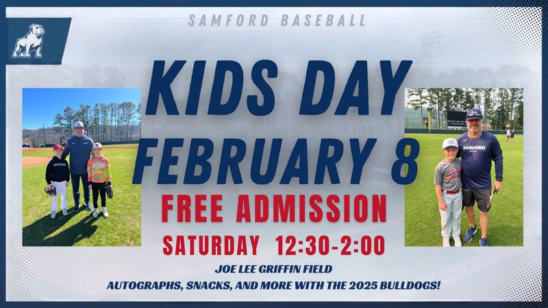 Tony David (@tdavid_4) on Twitter photo Looking forward to another great Kidβs Day event at our place <a href="/SamfordBaseball/">Samford Baseball</a>! Join us this Saturday for some family fun on the baseball field. <a href="/SamfordSports/">Samford Sports</a> Looking forward to another great Kidβs Day event at our place <a href="/SamfordBaseball/">Samford Baseball</a>! Join us this Saturday for some family fun on the baseball field. <a href="/SamfordSports/">Samford Sports</a>