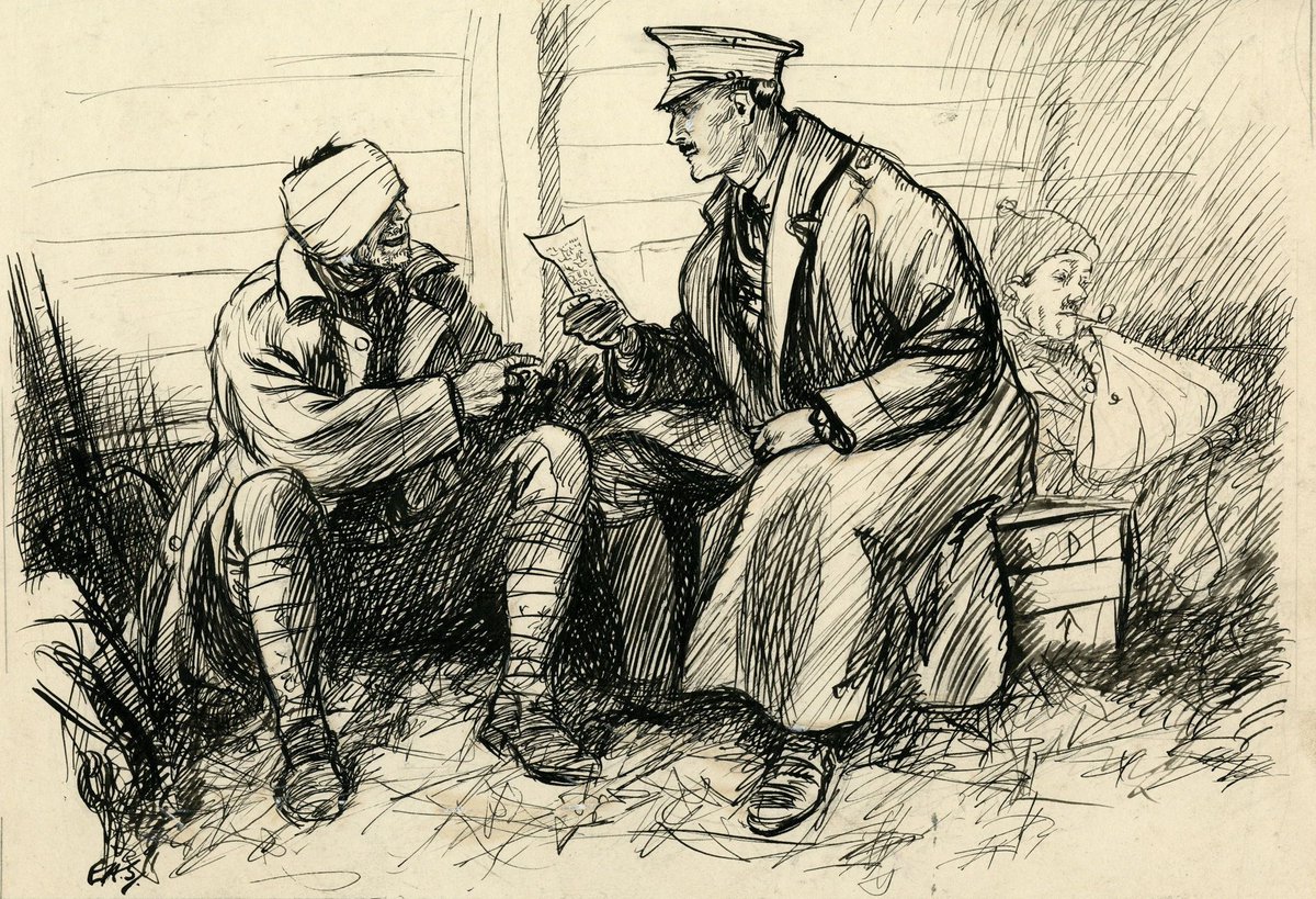 We're always asked, 'what connects E. H. Shepard to a military museum?'

Best known for the bear, Shepard also served in WW1 in France and Italy, and chronicled his experiences through his art.

🎨 ©The Shepard Trust, from The Shepard Trust Archive, University of Surrey (ST/6/2)