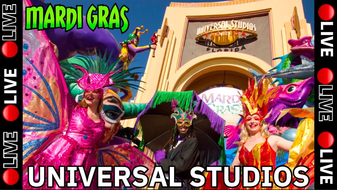yourWDWguy's tweet photo. Today! 3p-6pm EST! 🔴LIVE: Universal Studios Orlando Florida! Mardi Gras, Rides & Shows! https://t.co/ISIwJdtkEU via @YouTube #Universal #UniversalStudios #UOAP #UniversalOrlando #UniversalLive #UniversalStudiosFlorida #LiveStream https://t.co/4fSfvgqnEE