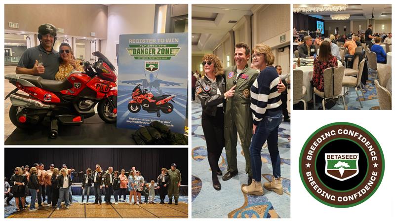 I feel the need, the need for SEED! THANK YOU to all the growers that attended the Betaseed reception at ASGA this year. Congrats to our mini motorcycle winner Ben &amp; Nicole Prime from the Michigan Sugar region. We hope to see you next year’s ASGA event! #betaseed #ASGA