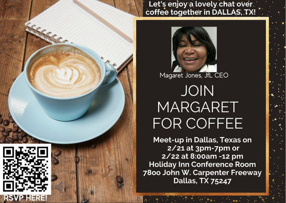 jobsforlife's tweet photo. If you are in or around the Dallas, TX area, meet up with our CEO on Feb 21 or Feb 22. She would love to meet you and have a cup of coffee. https://t.co/lebRgVJKxx