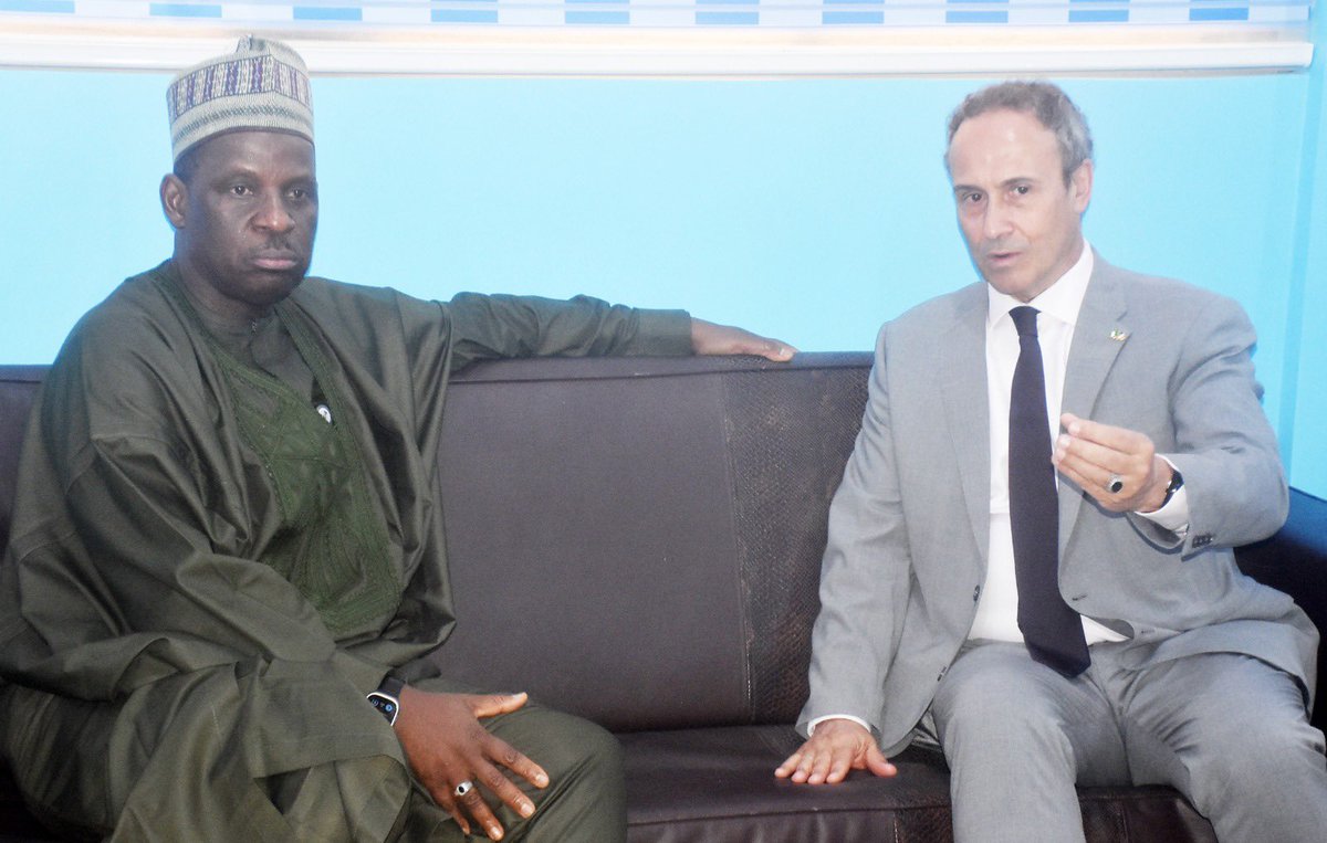 I received the French Ambassador to Nigeria and ECOWAS Marc Fonbaustier at the Headquarters of the Agency.He is a quintessential diplomat who fully understands his brief.