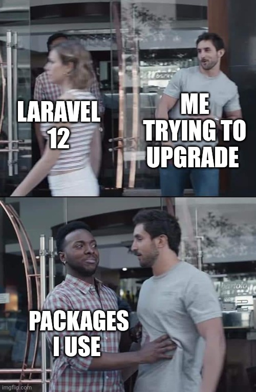 Upgrading Laravel 12 like: 😂