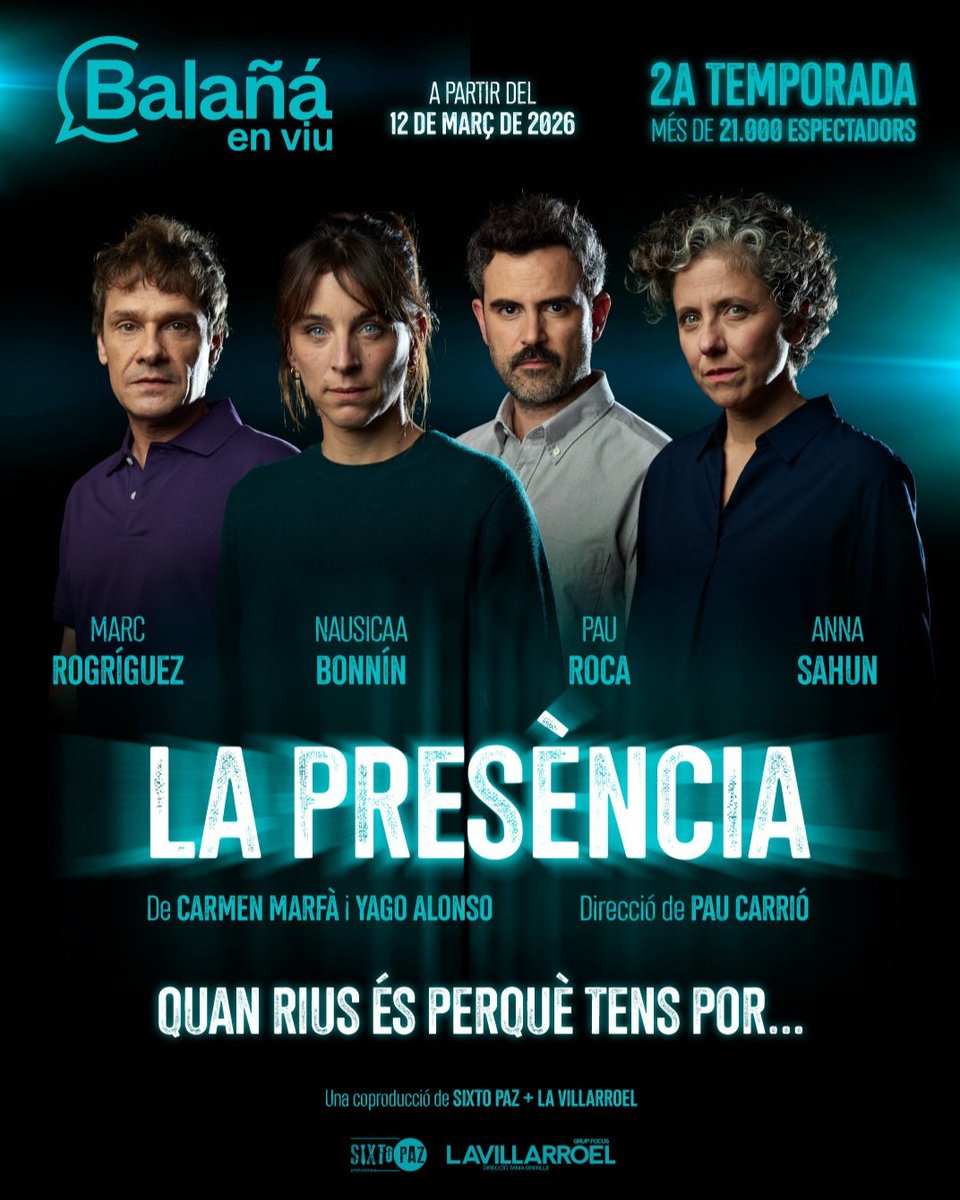 📣 Torna #LaPresència i les entrades ja estan a la venda!


👏 Després de més de 21.000 espectadors, la temporada que ve podreu notar #LaPresència al Teatre Borràs. 

📅 A partir del 12 de març de 2026
✍️ De <a href="/carmenmarfavi/">Carmen Marfà</a> i <a href="/yagoalonsot/">Yago</a>

🎟 balanaenviu.com/espectaculo/la…