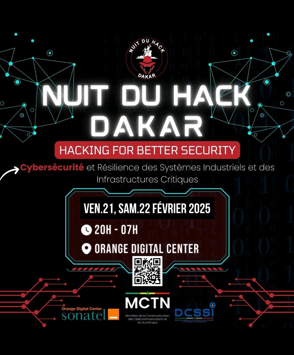 _SaxX_'s tweet photo. La Tech en Afrique bouge !
Place à la 1ère édition de la Nuit du Hack Dakar 🔥🔥🔥
#galsen #221 #nuitduhack #ndhdakar https://t.co/LBbq11feQG