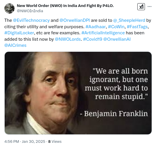 Moronic Morality (@moronsmorality) on Twitter photo During #Covid19 <a href="/MedicalGenocide/">Medical Genocide</a> it was proved how easy it is for the <a href="/NWOLords/">NWO Lords</a> and <a href="/BitchesOfNWO/">NWO Bitches</a> to fool <a href="/_SheepleHerd/">Sheeple Herd</a>. Now they are imposing dystopian and orwellian systems upon them using #ArtificialIntelligence. <a href="/OrwellianAI/">Orwellian AI</a> <a href="/AICrimes/">Artificial Intelligence Crimes By NWO Maniacs</a> <a href="/_AILaws/">AILaws</a> During #Covid19 <a href="/MedicalGenocide/">Medical Genocide</a> it was proved how easy it is for the <a href="/NWOLords/">NWO Lords</a> and <a href="/BitchesOfNWO/">NWO Bitches</a> to fool <a href="/_SheepleHerd/">Sheeple Herd</a>. Now they are imposing dystopian and orwellian systems upon them using #ArtificialIntelligence. <a href="/OrwellianAI/">Orwellian AI</a> <a href="/AICrimes/">Artificial Intelligence Crimes By NWO Maniacs</a> <a href="/_AILaws/">AILaws</a>