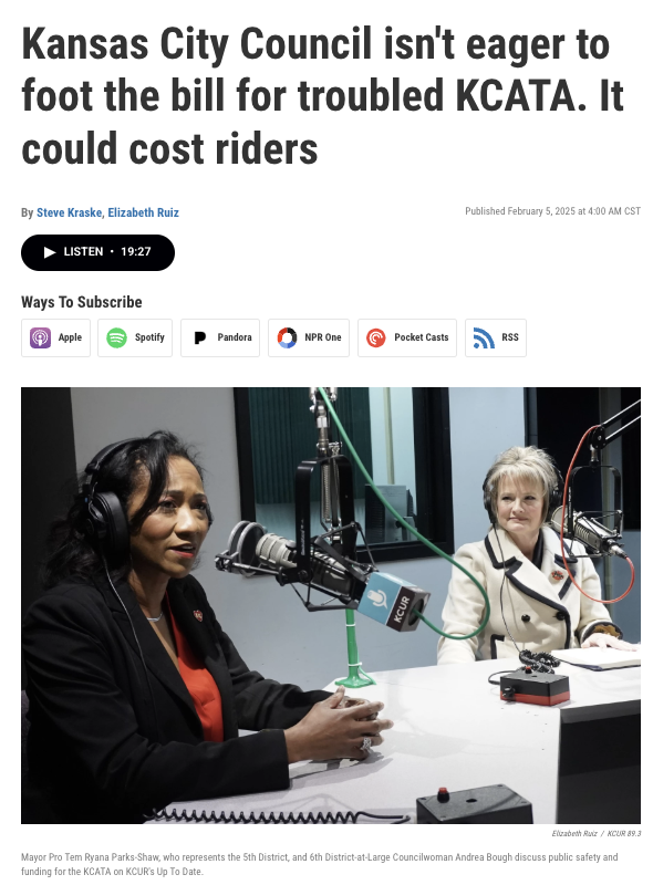 Dem leadership in KCMO will not be remembered for a Chiefs three-peat or a World Cup. If they do nothing on buses, they will be remembered as leaders who abandoned working-class bus riders.

<a href="/QuintonLucasKC/">Mayor Q</a> <a href="/AndreaBough/">Andrea Bough</a> <a href="/Ryana4KC/">Ryana Parks-Shaw</a> - is this how you want to be remembered?