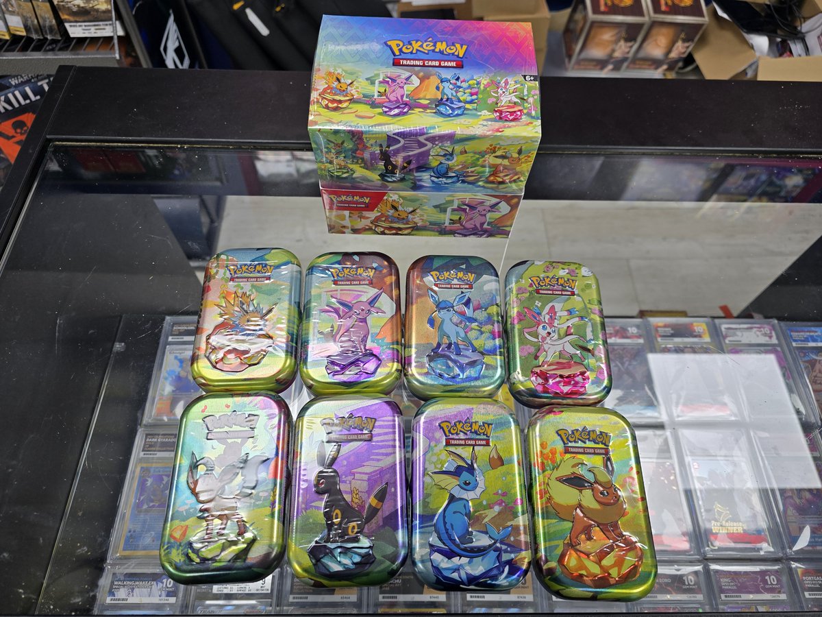 PlayPendulum's tweet photo. ✨ Prismatic Mini Tins are HERE! ✨

Get yours in store now for £14 each.  Limited to ONE per person due to low stock. Get yours while supplies last! 

#PrismaticMiniTins #LimitedEdition #grantham https://t.co/8eO7jogZxt