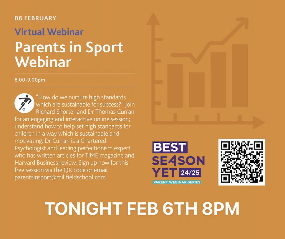 MillfieldSport (@millfieldsport) on Twitter photo 📣 Calling Millfield Parents in Sport ! Tonight’s webinar with <a href="/nonperfectdad/">Richard Shorter-Sport Conversation Architect</a> = practical strategies for handling perfectionism in sports 👇 📣 Calling Millfield Parents in Sport ! Tonight’s webinar with <a href="/nonperfectdad/">Richard Shorter-Sport Conversation Architect</a> = practical strategies for handling perfectionism in sports 👇