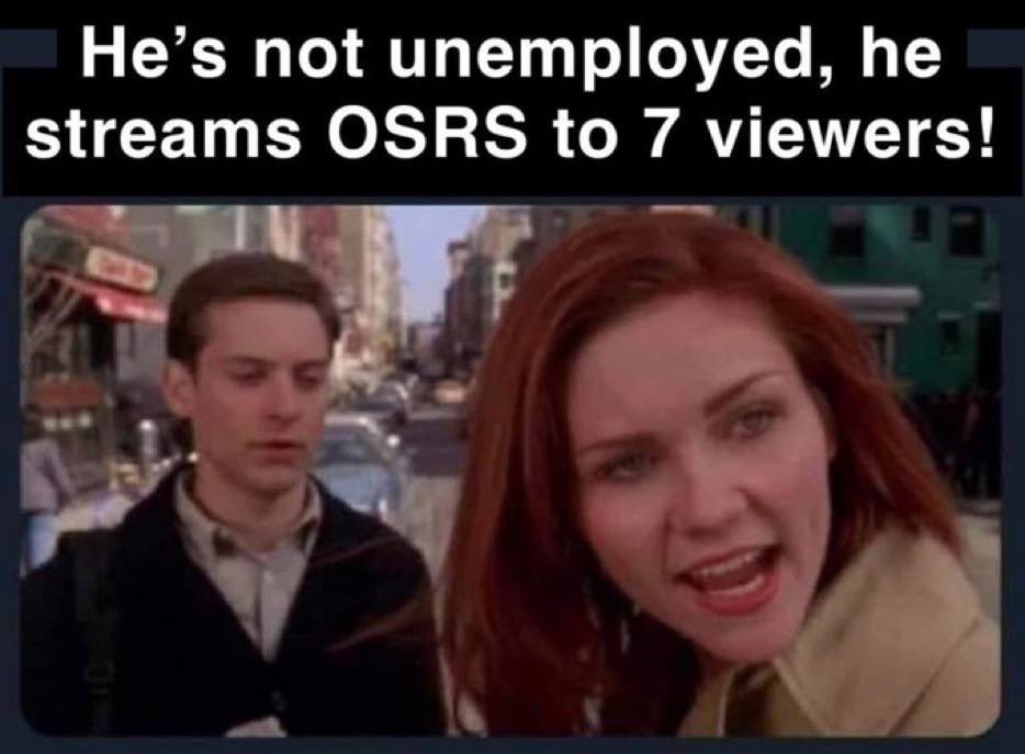 <a href="/Rep100x/">Rep</a> 🤫 we aren’t ready for you to spill the beans quite yet 😏 
#Runescape on solana will be a monster meme. We have just started to build true momentum and this shit will fly parabolically 
This is a diabolical cook . No community like ours hands down