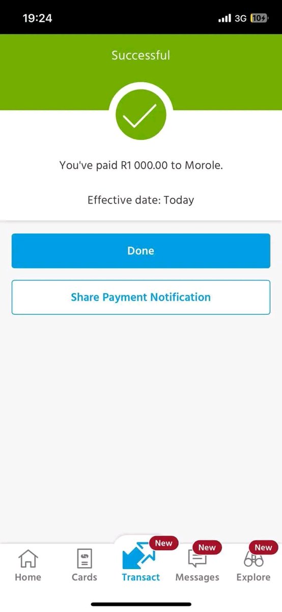 Congratulations to Morole, Our first winner of R1000 Remember to win you must following me. Like Repost and Comment Royal AM. Azishe