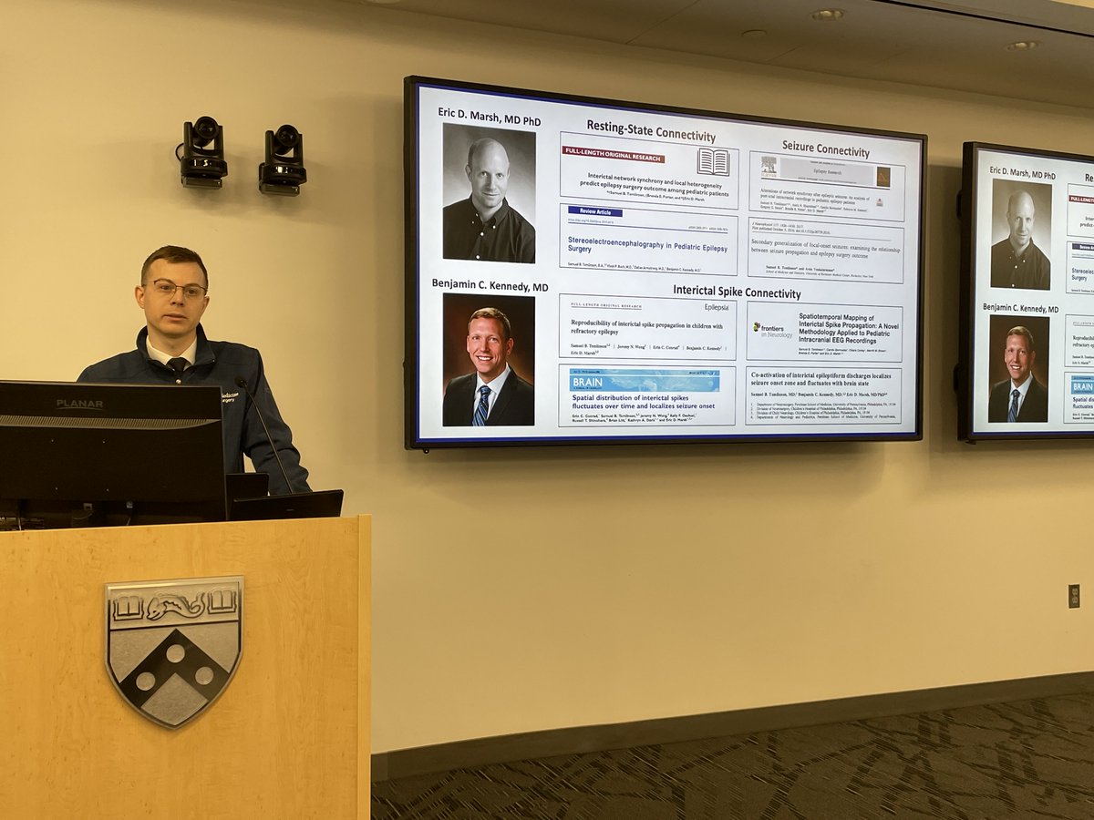 Daniel Yoshor, M.D. (@danielyoshor) on Twitter photo Great talk this morning by <a href="/PennNSG/">Penn Neurosurgery</a> resident Sam Tomlinson on his exciting research on IEDs and epilepsy networks with Eric Marsh and Ben Kennedy #epilepsysurgery <a href="/ChildrensPhila/">Children's Hospital</a> . Productive use #T32 funded research time for a future star neurosurgeon-scientist. Great talk this morning by <a href="/PennNSG/">Penn Neurosurgery</a> resident Sam Tomlinson on his exciting research on IEDs and epilepsy networks with Eric Marsh and Ben Kennedy #epilepsysurgery <a href="/ChildrensPhila/">Children's Hospital</a> . Productive use #T32 funded research time for a future star neurosurgeon-scientist.