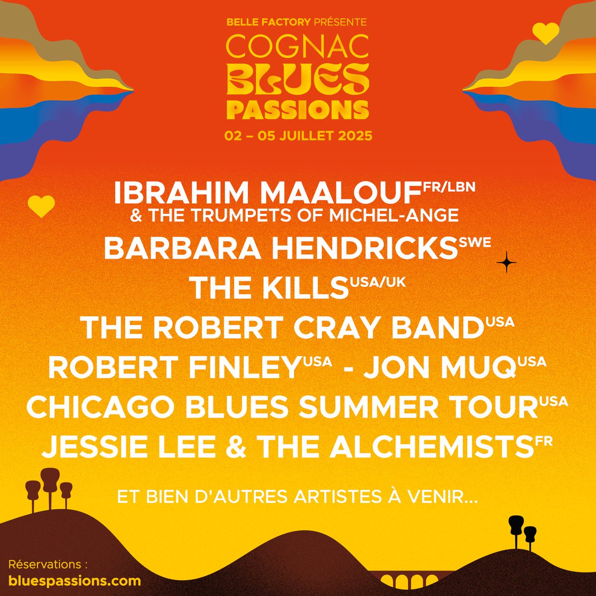 So thrilled to share I’ll be back in France performing at COGNAC BLUES PASSION festival.. scrol for the lineup..