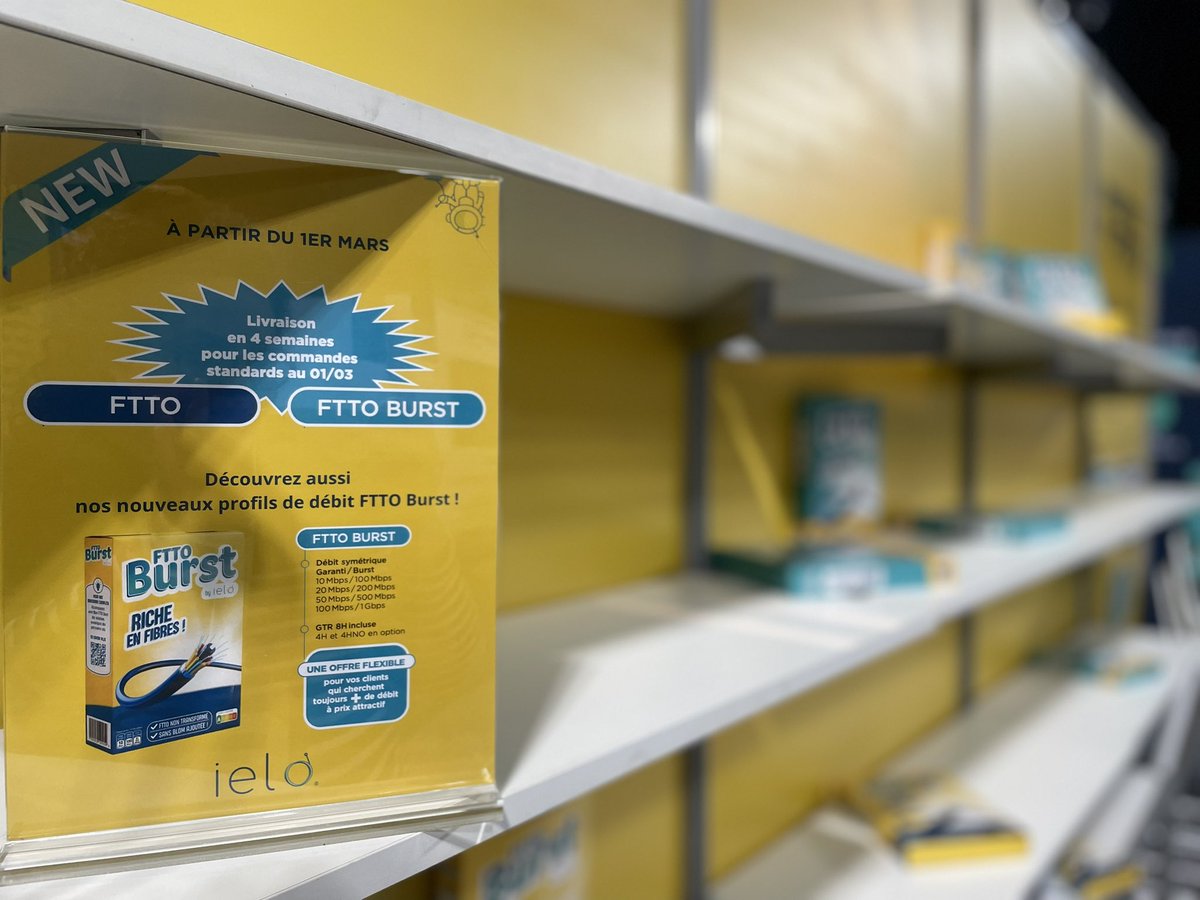 🎬 Clap de fin de cet IT Partners 2025 : une première pour ielo et quelle première ! 

Merci à tous nos visiteurs : vous avez littéralement dévalisé nos rayons de #FTTO classique et FTTO Burst ! Nous avons été ravis de vous accueillir pour vous dévoiler nos nouveautés FTTO 🤗