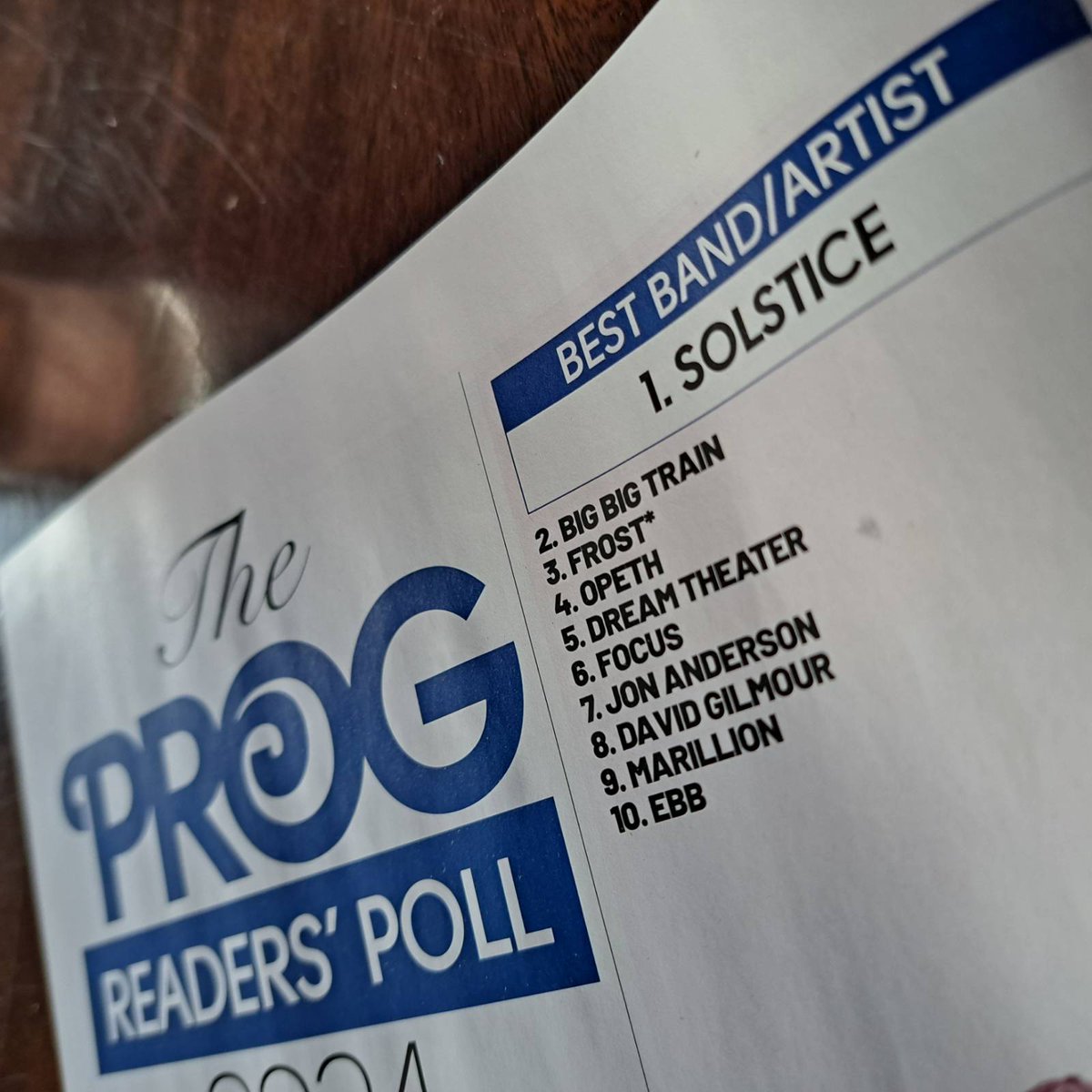 EBB (@ebbband) on Twitter photo Holy Bloody Moly!! Thank you, everyone who voted for us in the <a href="/ProgMagazineUK/">ProgMagazineUK</a> readers' poll! 🎉
We're over the moon to be included in the Best Bands category alongside such utter prog legends! It's somewhat surreal & we're somewhat gobsmacked!
Thank you so much! 😁❤️
#progrock Holy Bloody Moly!! Thank you, everyone who voted for us in the <a href="/ProgMagazineUK/">ProgMagazineUK</a> readers' poll! 🎉
We're over the moon to be included in the Best Bands category alongside such utter prog legends! It's somewhat surreal & we're somewhat gobsmacked!
Thank you so much! 😁❤️
#progrock
