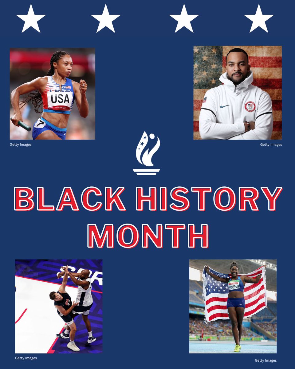 Celebrating, reflecting and honoring the Black Team USA athletes and athlete representatives who have broken barriers and continue to pave the way #blackhistorymonth #athleterepresentation #teamusa