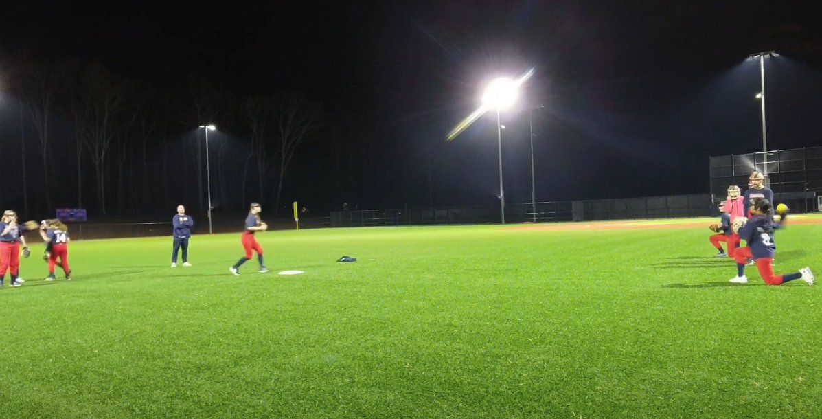 Getting in some work outside on Monday night because it was 50 degrees!