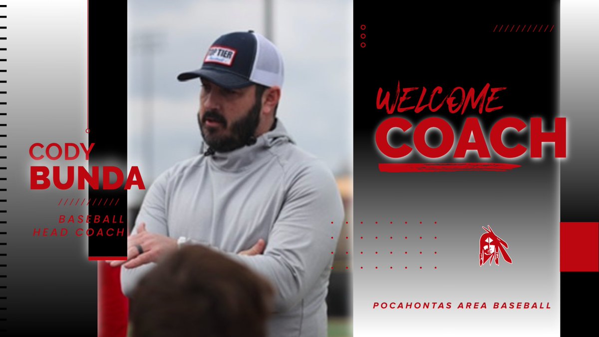 PAC Indians Activities (@pac_indians) on Twitter photo Pocahontas Area is excited to announce the hiring of Cody Bunda as the new head baseball coach. A 2003 graduate of Pocahontas Area, Coach Bunda has deep ties to the community and a passion for developing young athletes. <a href="/TopTierBaseball/">Top Tier Baseball 🇺🇸</a> <a href="/PrepBaseballIA/">Prep Baseball Iowa</a> Pocahontas Area is excited to announce the hiring of Cody Bunda as the new head baseball coach. A 2003 graduate of Pocahontas Area, Coach Bunda has deep ties to the community and a passion for developing young athletes. <a href="/TopTierBaseball/">Top Tier Baseball 🇺🇸</a> <a href="/PrepBaseballIA/">Prep Baseball Iowa</a>