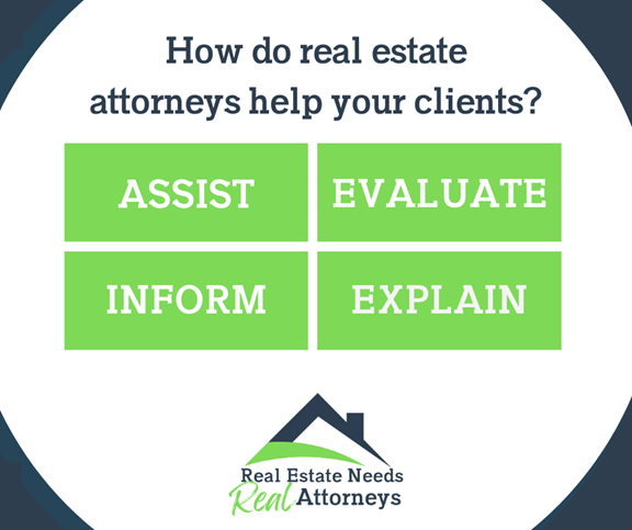 From explaining closing terms and documents to ensuring the title is clear, real estate attorneys assist your clients in understanding their full legal rights related to the property. #RealEstateBrokers #RealEstateAttorney #LegalProtection