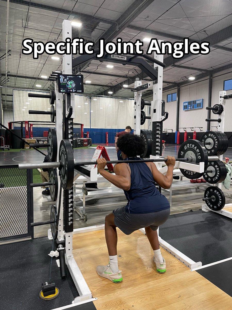 MashElite's tweet photo. 9/9 Application:
Use pin squats for in-season training or when focusing on starting strength, acceleration, & power. Apply VBT for immediate feedback to maximize adaptations. #TrainingWisdom https://t.co/n05NOjDOrH