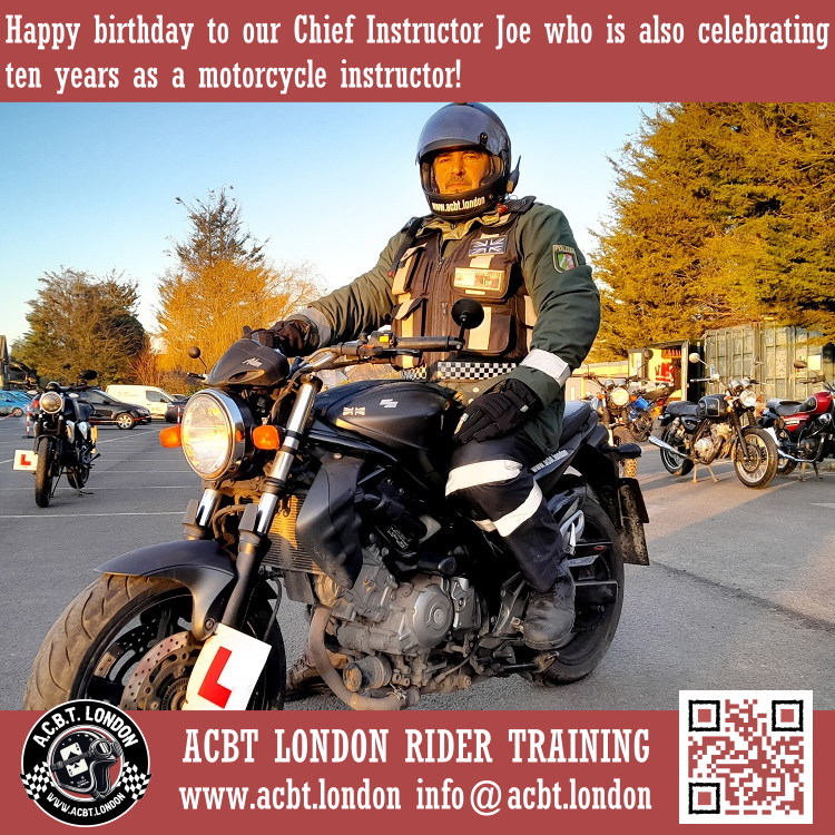 AcbtLondon's tweet photo. Happy birthday to Joe and happy tenth anniversary as a motorcycle instructor!
.
π https://t.co/kfvgeT9rBE βοΈ 0208 331 1103
.
#cbt #motorcycleinstructor #motorbikelessons #bikelicence #125cc #learnerbike #greenwich #blackheath #londonbiker #newbiker #motorbike #motorcycles #whatareyouwaitingfor #learntoride #motorcycletraining #cbtlicence #cbtlondon #bikerlife #motorbikelessons #motorbikelicence #cbtearme #charlton #caferacer #classicmotorcycle #passfirsttime #londonlife #aroundlondon #wondersoflondon #secretlondon