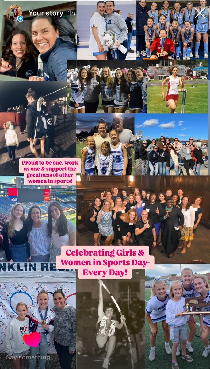 Might seem like I’m a day late celebrating Girls &amp; Women in Sports, but I celebrate every day! 🩵 

Thankful to have been one, work as one and witness female athlete greatness everyday.